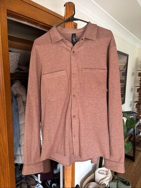 lululemon athletica Men's Dusty Rose Button-Front Overshirt